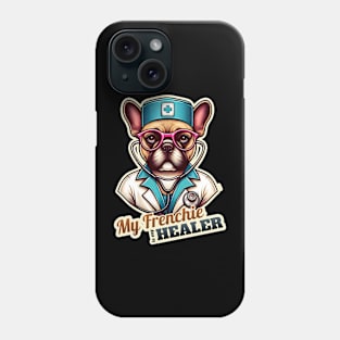 Doctor french bulldog Phone Case