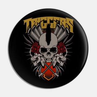 Triggers Guitar Rose Syndicate Pin