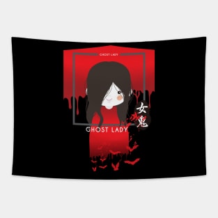 Halloween Ghost Lady Tapestry