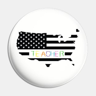 Teacher flag Pin