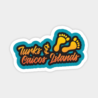 Turks and Caicos Islands Sunset Bare Feet Magnet