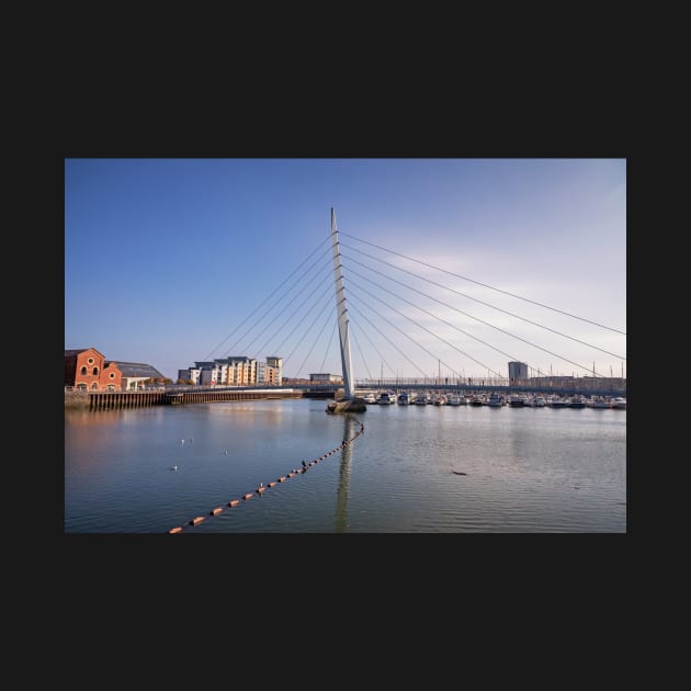 The Sail Bridge, Swansea Marina, Swansea, Wales by dasantillo