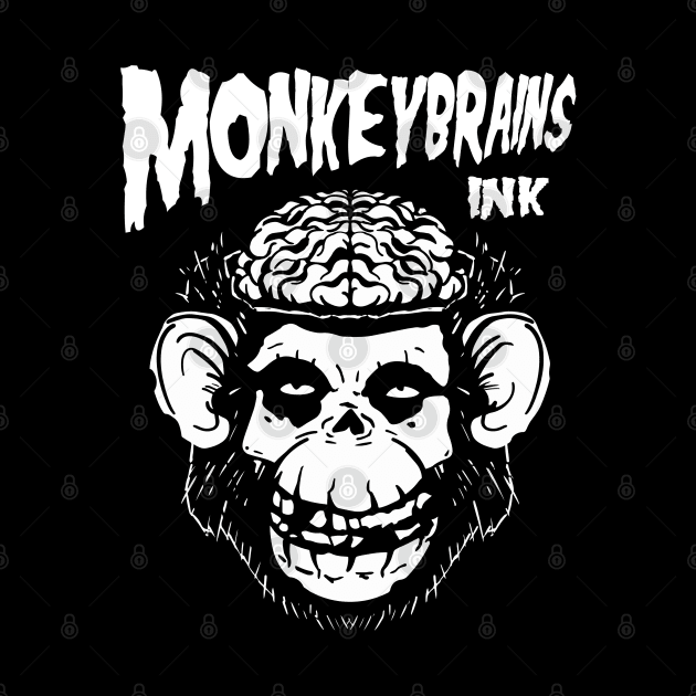 MonkeyBrainsINK Misfits Parody on dark colors by GodsBurden