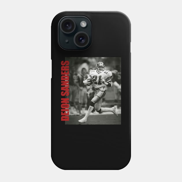 Deion Sanders // Deion Sanders Retro Aesthetic Fan Art // 80s Phone Case by RocketRockers66