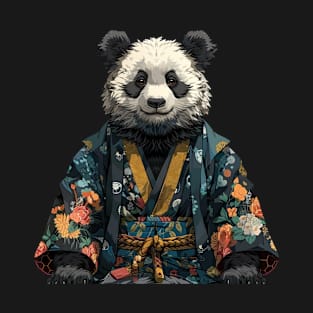 Panda Wearing Japanese Kimono - Panda Bear Japanese T-Shirt