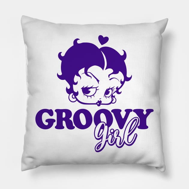 BETTY BOOP - Groovy girl tie dye Pillow by KERZILLA