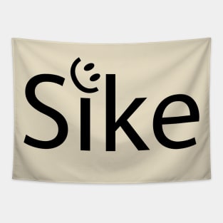 Sike artistic typography design Tapestry