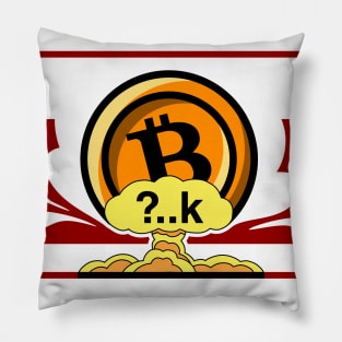 bitcoin blast, btc explosion Pillow