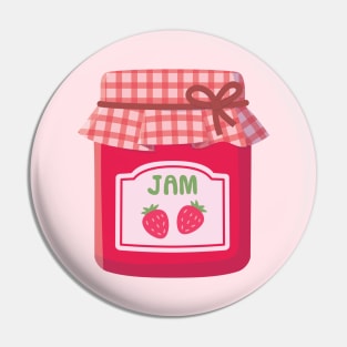 Classic Strawberry Jam Bottle Pin