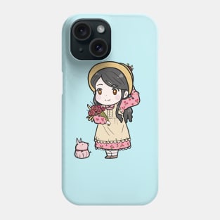 Chibi Anime Girl Cottagecore Aesthetics Phone Case