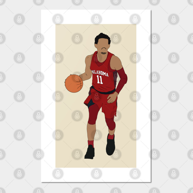 Trae Young Dribbling - Trae Young - Posters and Art Prints ...