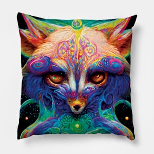 Cosmic Druid - Fox Form Pillow