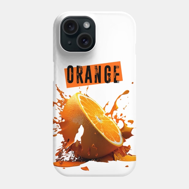 Smashed Orange: A Burst of Empty Rhetoric Phone Case by Puff Sumo