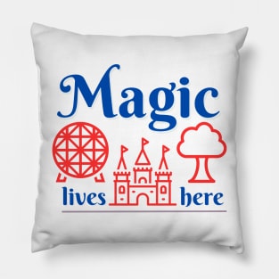 Disney World Magic Lives Here Pillow