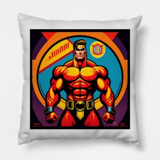 Spartan Strong MSU Vintage | Spartan Strong Comic Book Style,Warrior Pillow