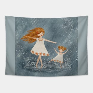 Dancing in the Rain Tapestry