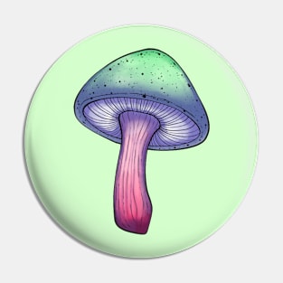 Abrosexual Pride Mushroom Pin