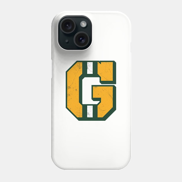 Green Bay G, vintage - white 2 Phone Case by KFig21