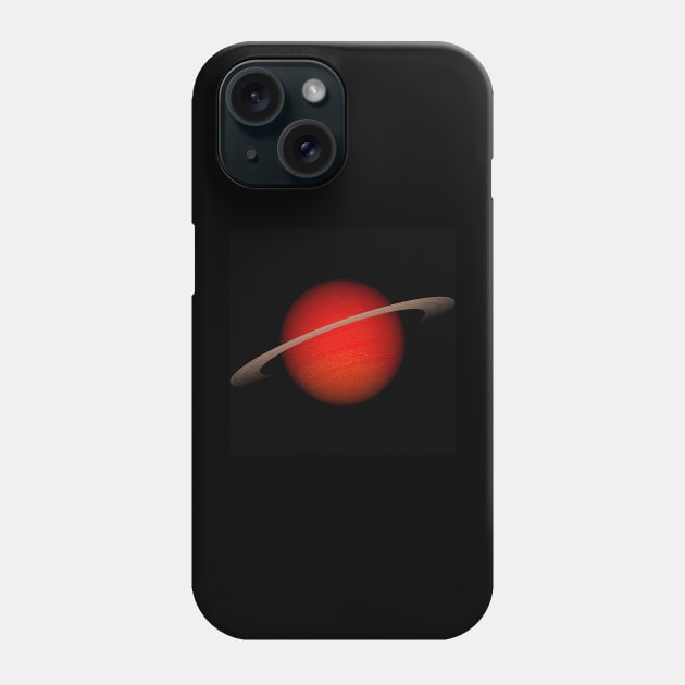 Saturn in red Phone Case by Bailamor