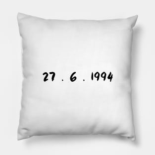 Birthday date Pillow