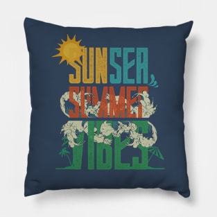 sun,sea and summer vibes Pillow