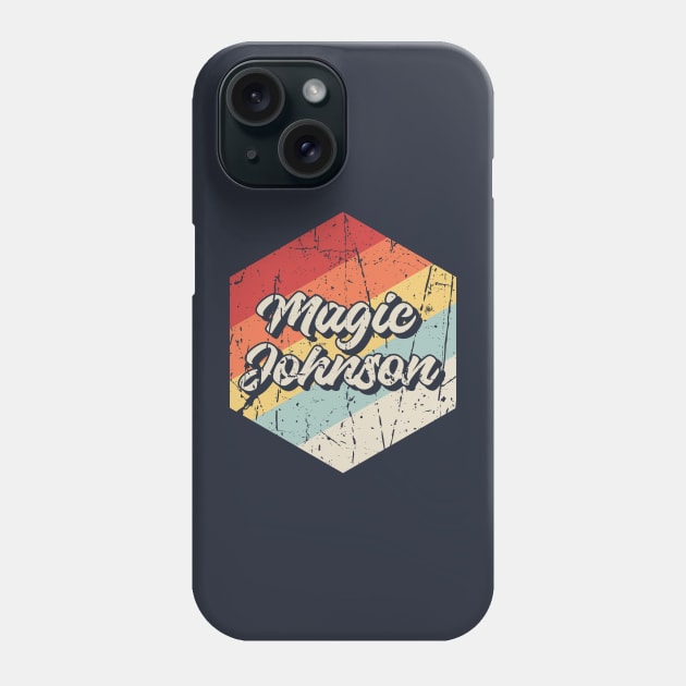 Magic Johnson Retro Phone Case by Arestration