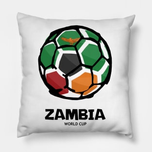 Zambia Football Country Flag Pillow