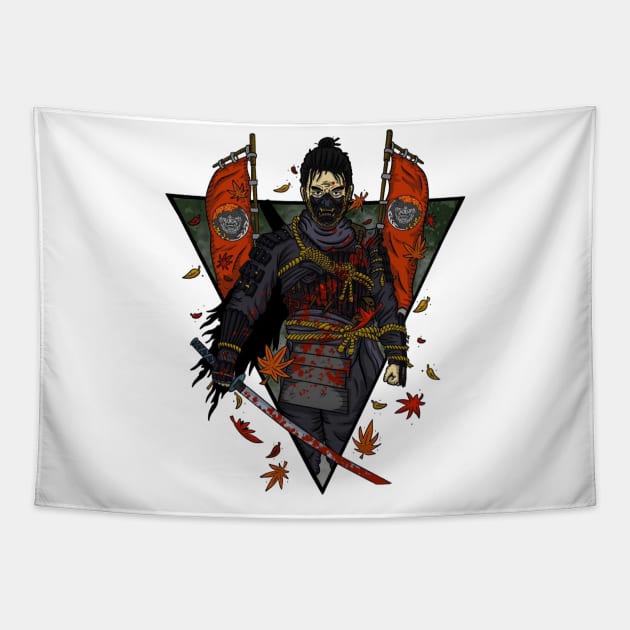 ghost of tsushima Tapestry by sample the dragon