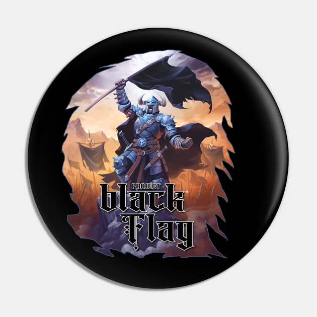 Black Flag Knight Kobold Press Pin by 