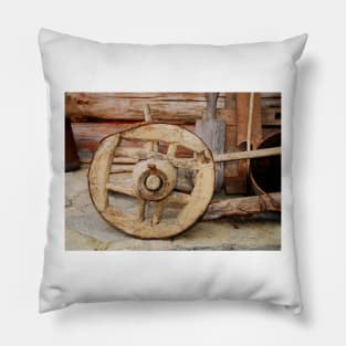 Wooden Wheel Pillow