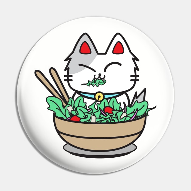 Arugula Cat Pin by plattercats