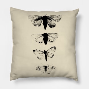 Black Moths Pillow