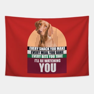 Cute Hungarian Vizsla Dog & Funny Saying Tapestry