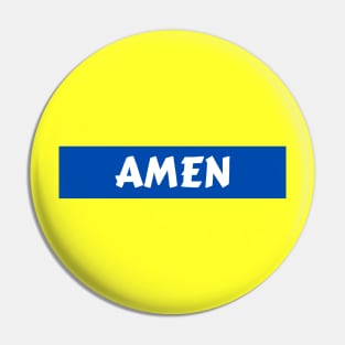 Amen - So Be It - Christian Pin