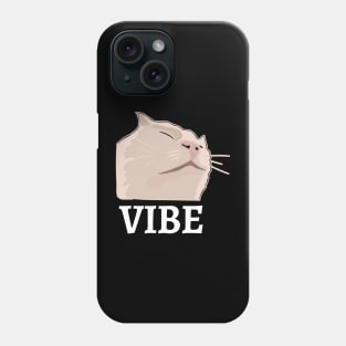 Vibing or vibe cat emote dank meme catjam Phone Case