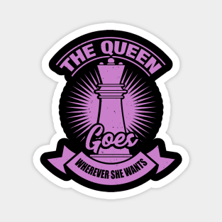 Chess Queen Player Girl Gift Magnet