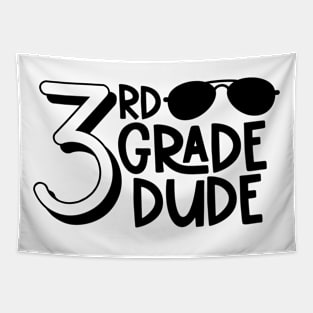 3rd Grade Dude Funny Boys Back to School Tapestry