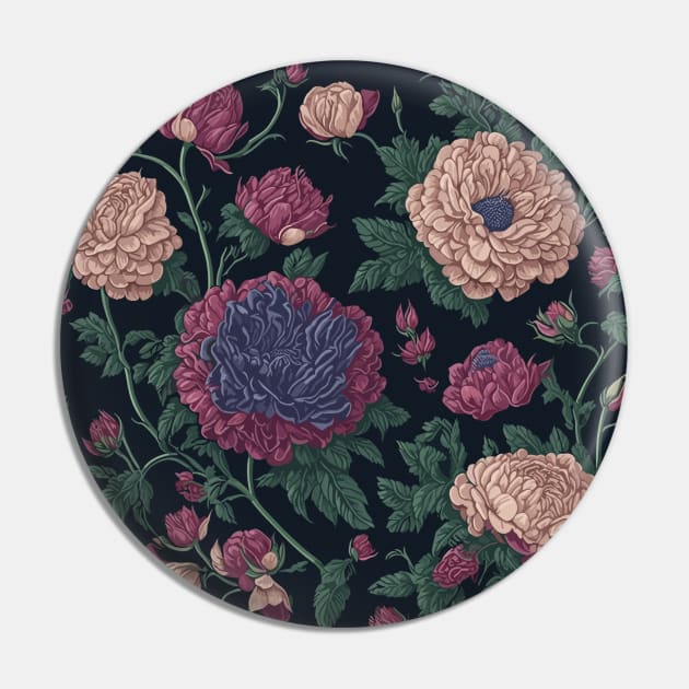 Enchanted Blooms Intricate Floral Pattern Pin by MyBeautifulMess