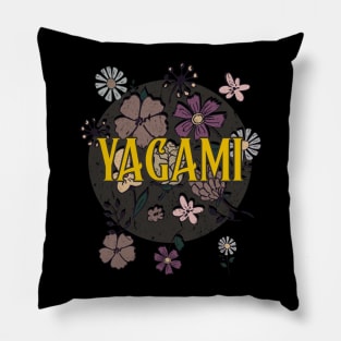 Aesthetic Proud Name Yagami Flowers Anime Retro Styles Pillow