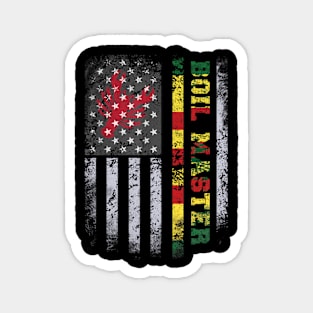Crawfish American Flag Magnet