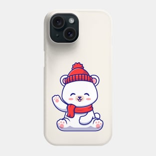 Cute Baby Polar Bear Winter Phone Case