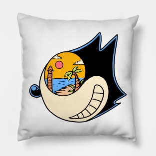 Head Felix dream a summer holiday in the beach Pillow