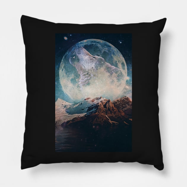 Lake Moon Pillow by SeamlessOo