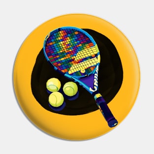 Tennis Wpap Art Pin