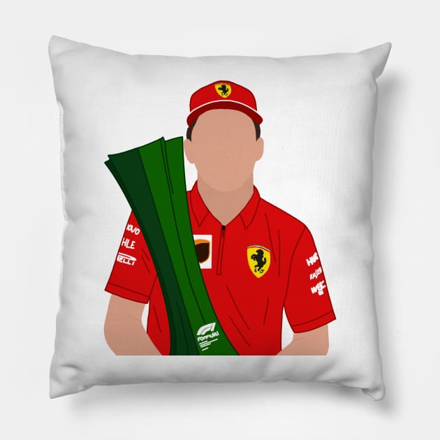 Monza 2019 Pillow by CalliesArt