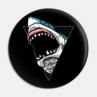 Cyber Shark Punk Pin