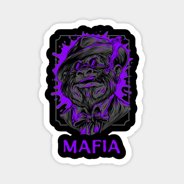 Mafia gorilla Magnet by WOAT