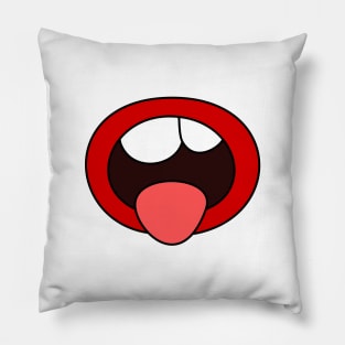 Silly mouth 2 Pillow