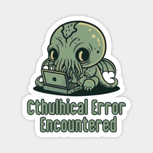 Chibi Cthulhu Programmer - Cthulhical Error Magnet