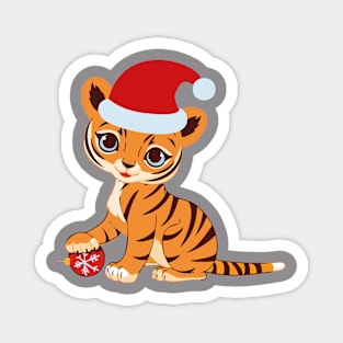 Christmas tiger Magnet
